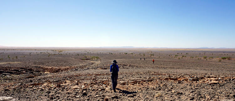 Gerta Keller in the field in Morocco