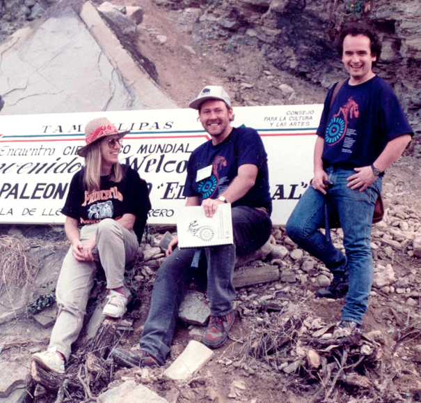 Gerta Keller, Wolfgang Stinnesbeck and Thierry Adatte in the field to search for Chicxulub Impact in NE Mexico