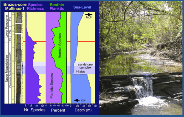 llustration of sea level fall and rise