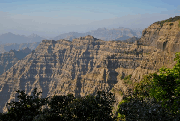 The Deccan volcanic mountain ranges of the Western Ghats